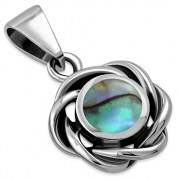 Abalone Silver Pendant, p627